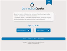 Tablet Screenshot of connectionseeker.com